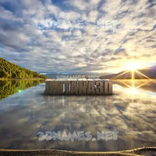 jintana3d in Morning Sunrise style - 3D name wallpaper jintana3d in Morning Sunrise style - 3D name wallpaper