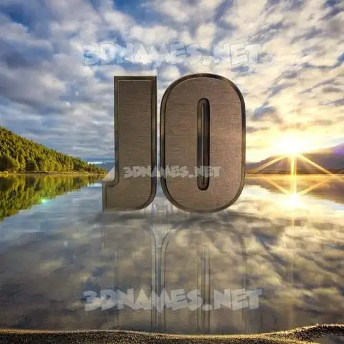 jo in Morning Sunrise style - 3D name wallpaper jo in Morning Sunrise style - 3D name wallpaper