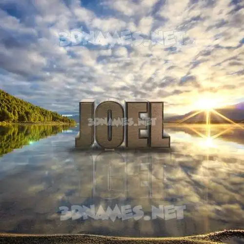joel in Morning Sunrise style - 3D name wallpaper joel in Morning Sunrise style - 3D name wallpaper