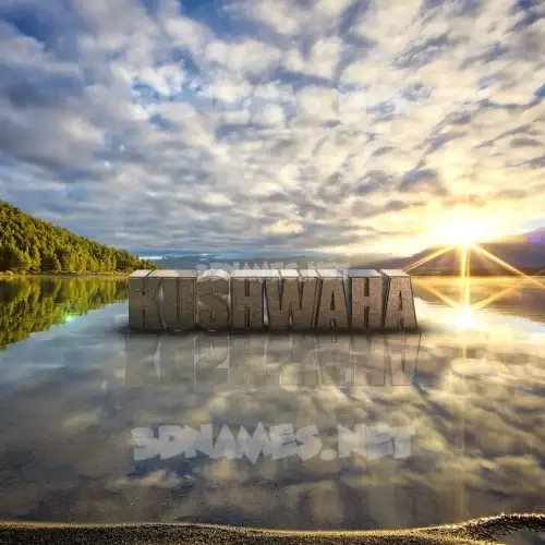 kushwaha in Morning Sunrise style - 3D name wallpaper kushwaha in Morning Sunrise style - 3D name wallpaper