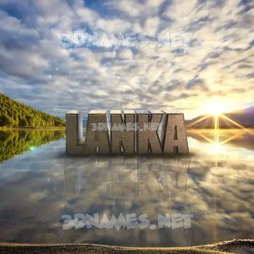 lanka in Morning Sunrise style - 3D name wallpaper lanka in Morning Sunrise style - 3D name wallpaper