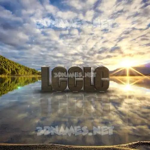 lcclc in Morning Sunrise style - 3D name wallpaper lcclc in Morning Sunrise style - 3D name wallpaper