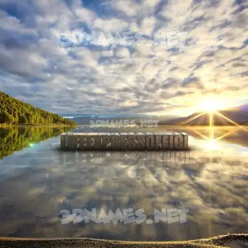 lifeexpressofficial in Morning Sunrise style - 3D name wallpaper