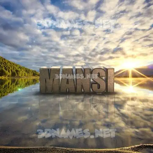 mansi in Morning Sunrise style - 3D name wallpaper mansi in Morning Sunrise style - 3D name wallpaper