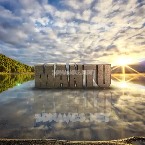 mantu in Morning Sunrise style - 3D name wallpaper mantu in Morning Sunrise style - 3D name wallpaper