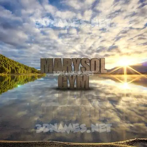 marysol gym in Morning Sunrise style - 3D name wallpaper