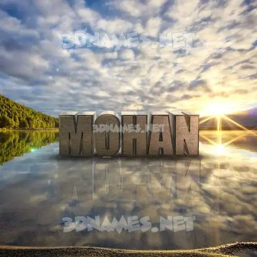 mohan in Morning Sunrise style - 3D name wallpaper mohan in Morning Sunrise style - 3D name wallpaper