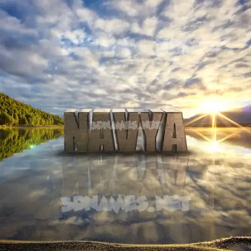 navya in Morning Sunrise style - 3D name wallpaper navya in Morning Sunrise style - 3D name wallpaper