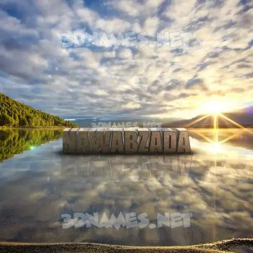 nawabzada in Morning Sunrise style - 3D name wallpaper nawabzada in Morning Sunrise style - 3D name wallpaper