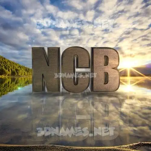 ncb in Morning Sunrise style - 3D name wallpaper ncb in Morning Sunrise style - 3D name wallpaper