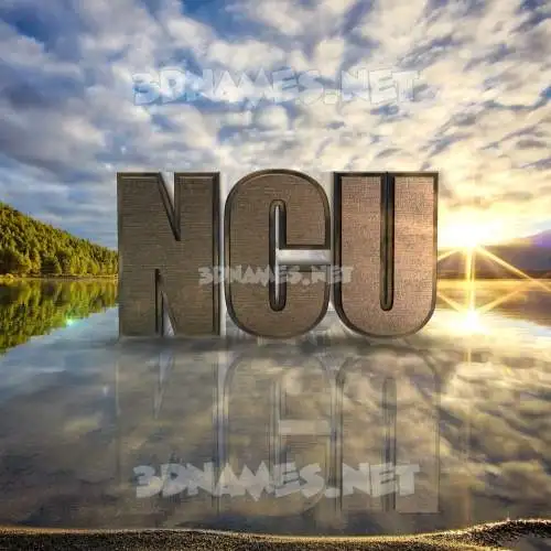 ncu in Morning Sunrise style - 3D name wallpaper ncu in Morning Sunrise style - 3D name wallpaper