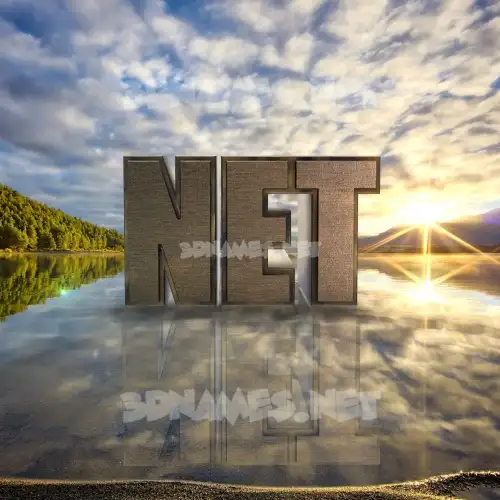 net in Morning Sunrise style - 3D name wallpaper net in Morning Sunrise style - 3D name wallpaper