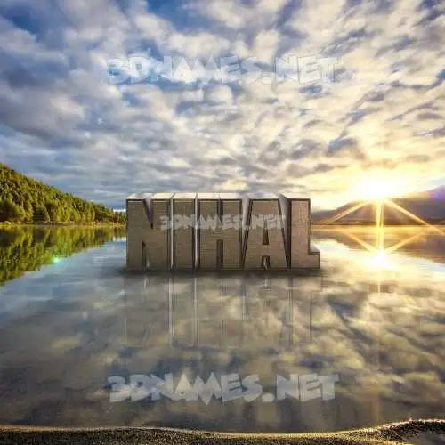 nihal in Morning Sunrise style - 3D name wallpaper nihal in Morning Sunrise style - 3D name wallpaper