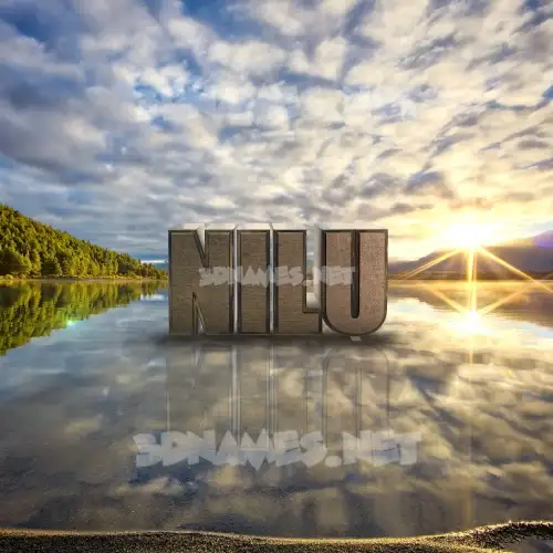 nilu in Morning Sunrise style - 3D name wallpaper nilu in Morning Sunrise style - 3D name wallpaper