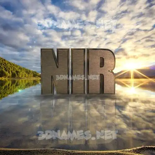 nir in Morning Sunrise style - 3D name wallpaper