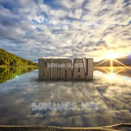 niraj in Morning Sunrise style - 3D name wallpaper niraj in Morning Sunrise style - 3D name wallpaper