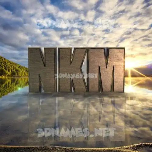 nkm in Morning Sunrise style - 3D name wallpaper nkm in Morning Sunrise style - 3D name wallpaper
