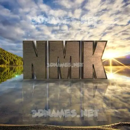 nmk in Morning Sunrise style - 3D name wallpaper nmk in Morning Sunrise style - 3D name wallpaper