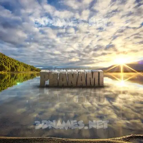 pranami in Morning Sunrise style - 3D name wallpaper pranami in Morning Sunrise style - 3D name wallpaper