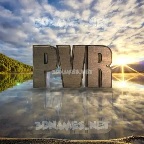 pvr in Morning Sunrise style - 3D name wallpaper pvr in Morning Sunrise style - 3D name wallpaper