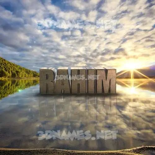 rahim in Morning Sunrise style - 3D name wallpaper rahim in Morning Sunrise style - 3D name wallpaper