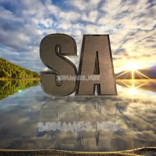 sa in Morning Sunrise style - 3D name wallpaper sa in Morning Sunrise style - 3D name wallpaper