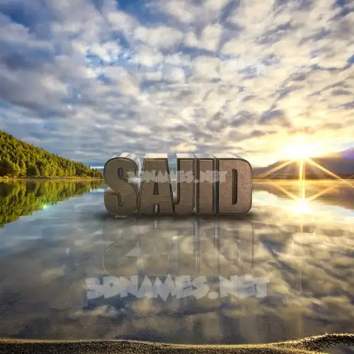 sajid in Morning Sunrise style - 3D name wallpaper sajid in Morning Sunrise style - 3D name wallpaper
