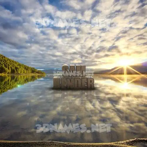 sam bender in Morning Sunrise style - 3D name wallpaper sam bender in Morning Sunrise style - 3D name wallpaper