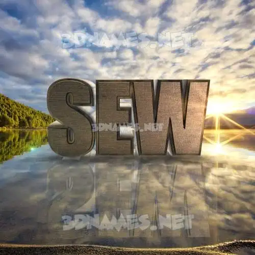 sew in Morning Sunrise style - 3D name wallpaper sew in Morning Sunrise style - 3D name wallpaper