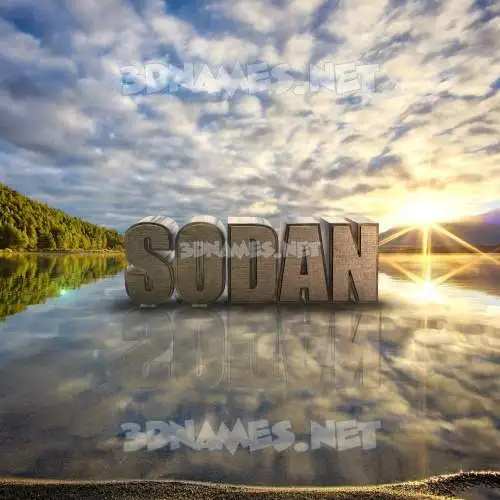sodan in Morning Sunrise style - 3D name wallpaper sodan in Morning Sunrise style - 3D name wallpaper