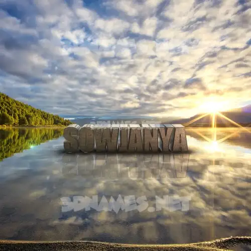 sowjanya in Morning Sunrise style - 3D name wallpaper sowjanya in Morning Sunrise style - 3D name wallpaper