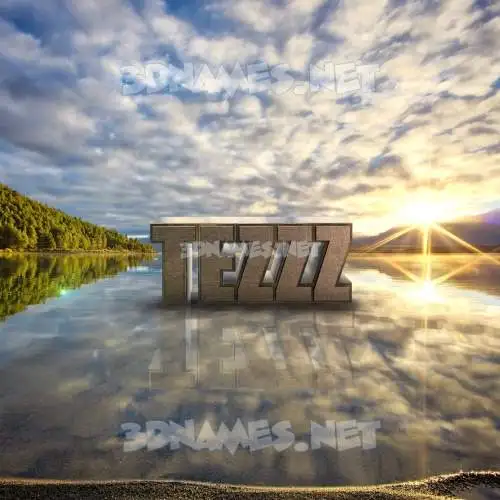 tezzz in Morning Sunrise style - 3D name wallpaper tezzz in Morning Sunrise style - 3D name wallpaper