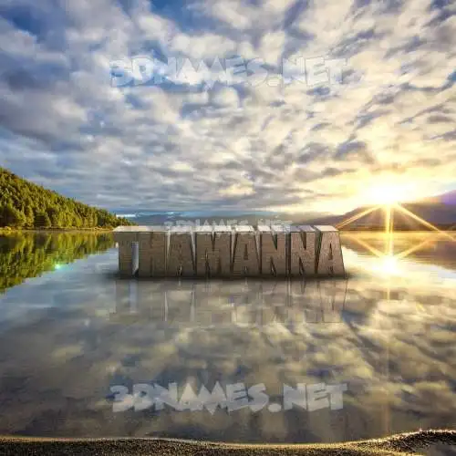 thamanna in Morning Sunrise style - 3D name wallpaper thamanna in Morning Sunrise style - 3D name wallpaper