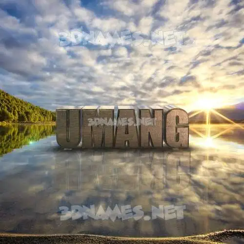 umang in Morning Sunrise style - 3D name wallpaper umang in Morning Sunrise style - 3D name wallpaper