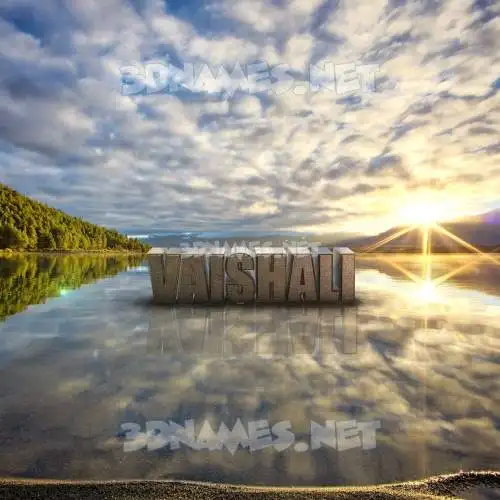 vaishali in Morning Sunrise style - 3D name wallpaper vaishali in Morning Sunrise style - 3D name wallpaper