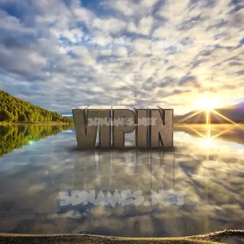 vipin in Morning Sunrise style - 3D name wallpaper vipin in Morning Sunrise style - 3D name wallpaper