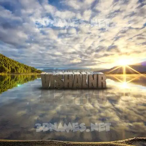vishalnr in Morning Sunrise style - 3D name wallpaper vishalnr in Morning Sunrise style - 3D name wallpaper