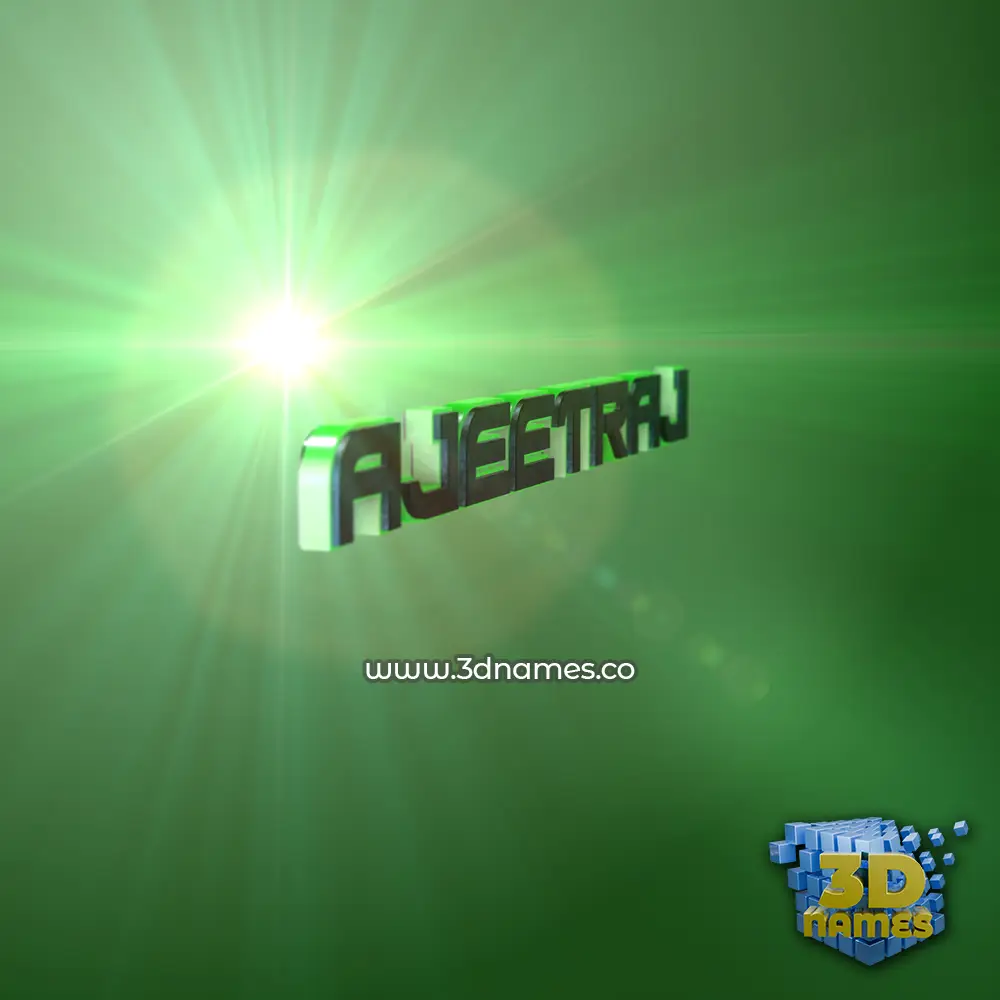 ajeetraj in Green Light style - 3D name wallpaper ajeetraj in Green Light style - 3D name wallpaper
