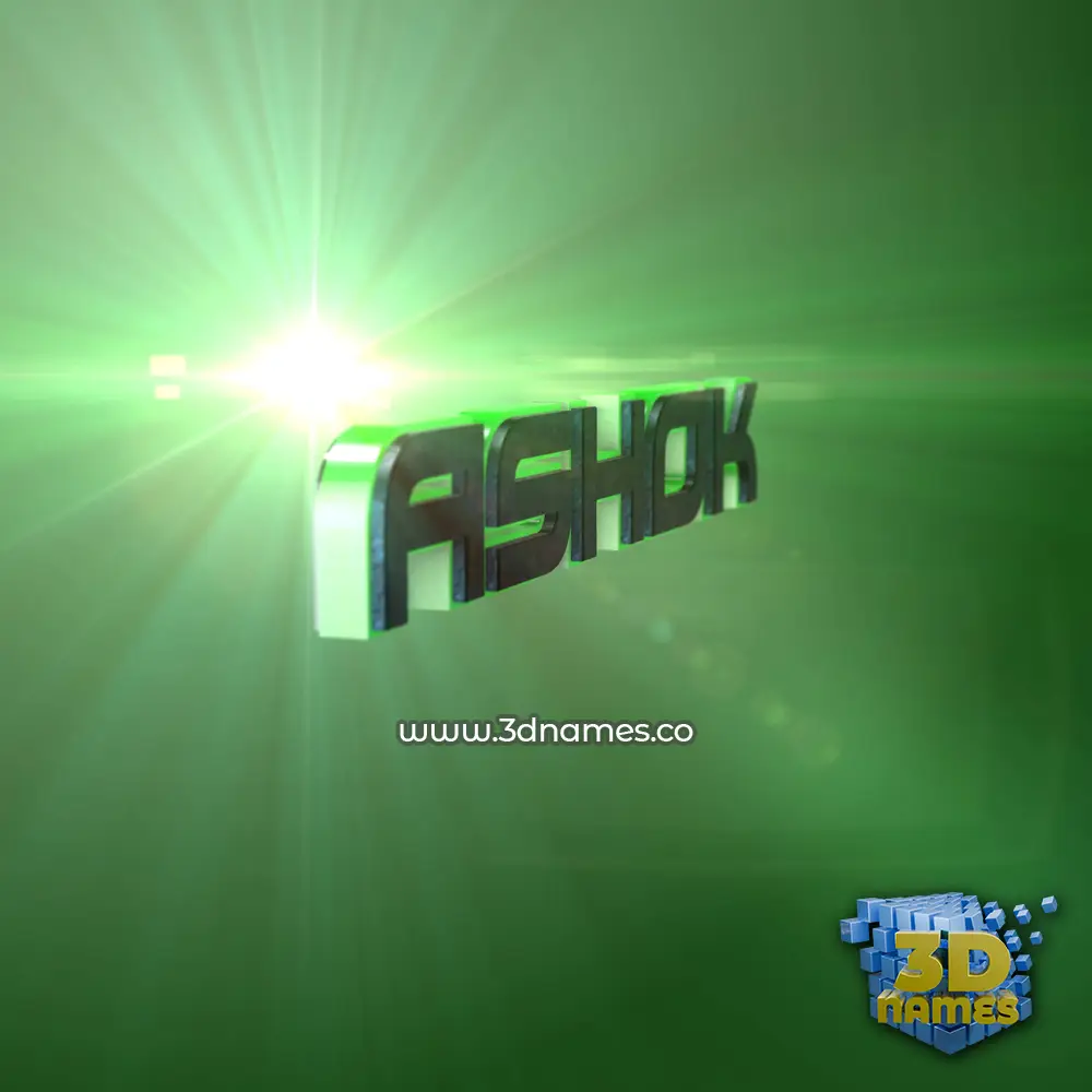 ashok in Green Light style - 3D name wallpaper ashok in Green Light style - 3D name wallpaper