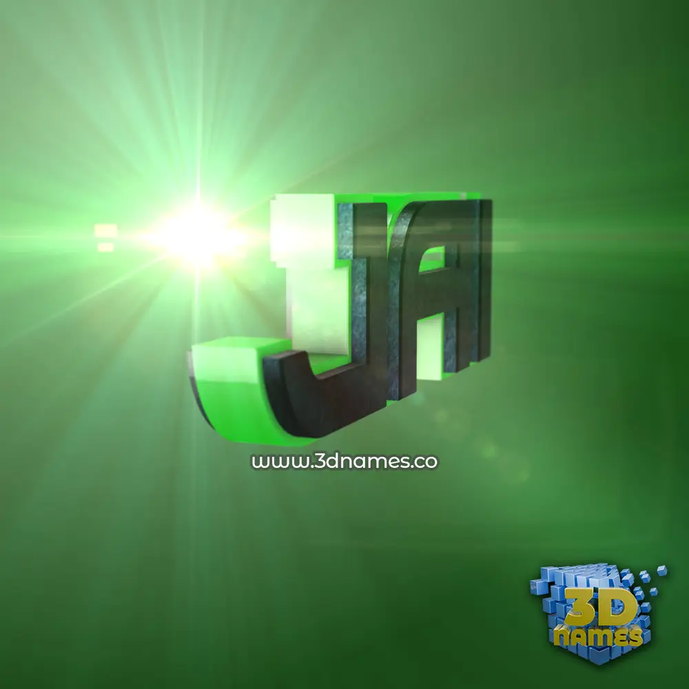 jai in Green Light style - 3D name wallpaper