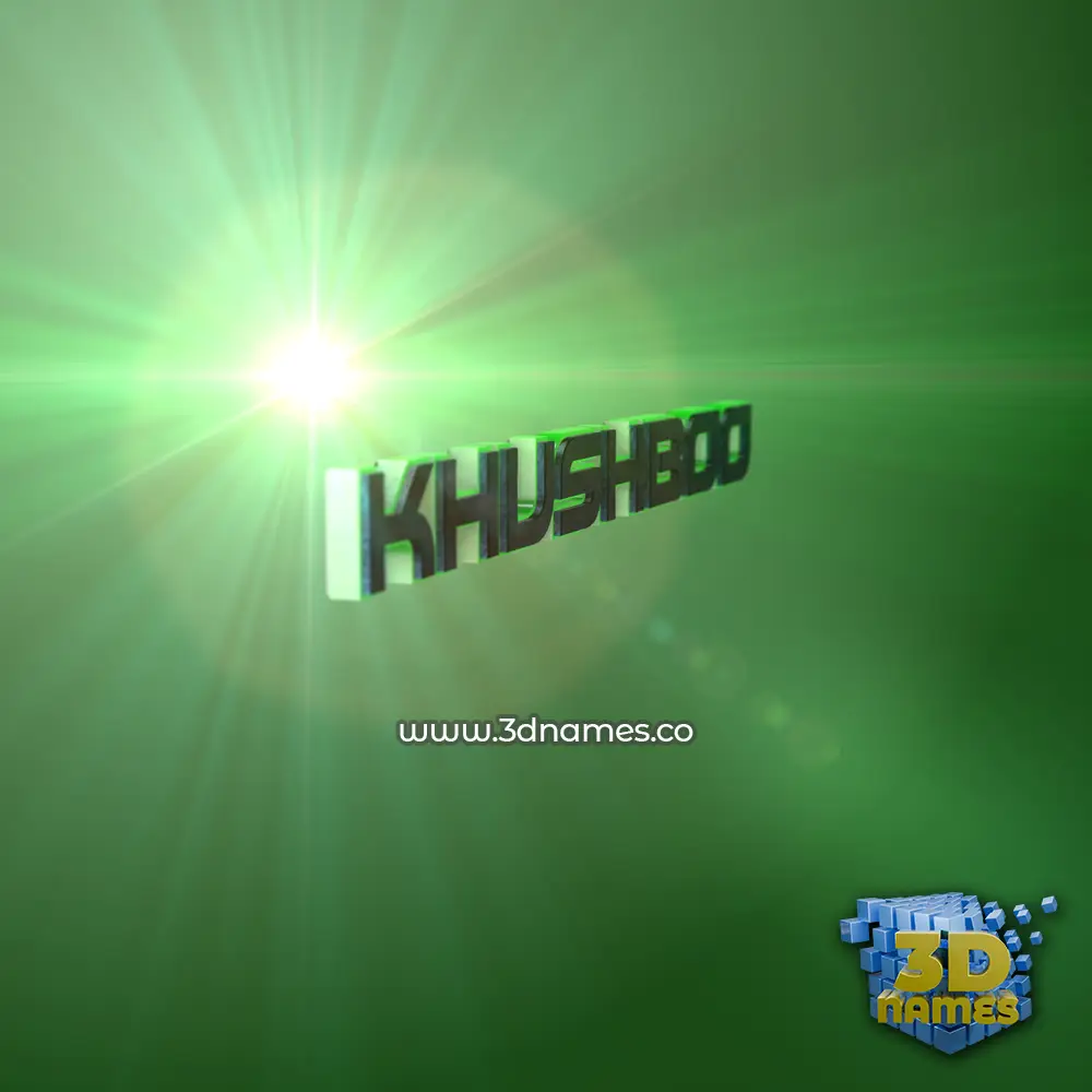 khushboo in Green Light style - 3D name wallpaper khushboo in Green Light style - 3D name wallpaper
