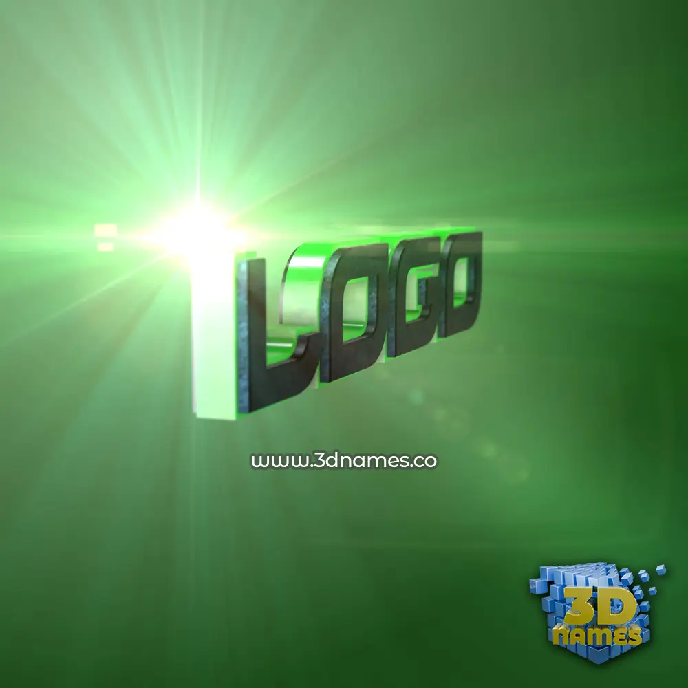 logo in Green Light style - 3D name wallpaper logo in Green Light style - 3D name wallpaper