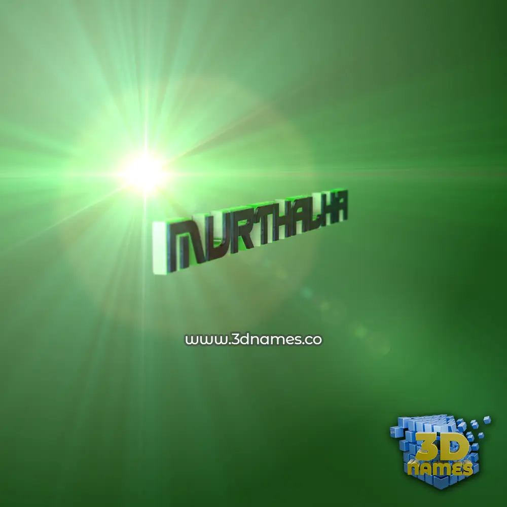 murthalha in Green Light style - 3D name wallpaper murthalha in Green Light style - 3D name wallpaper