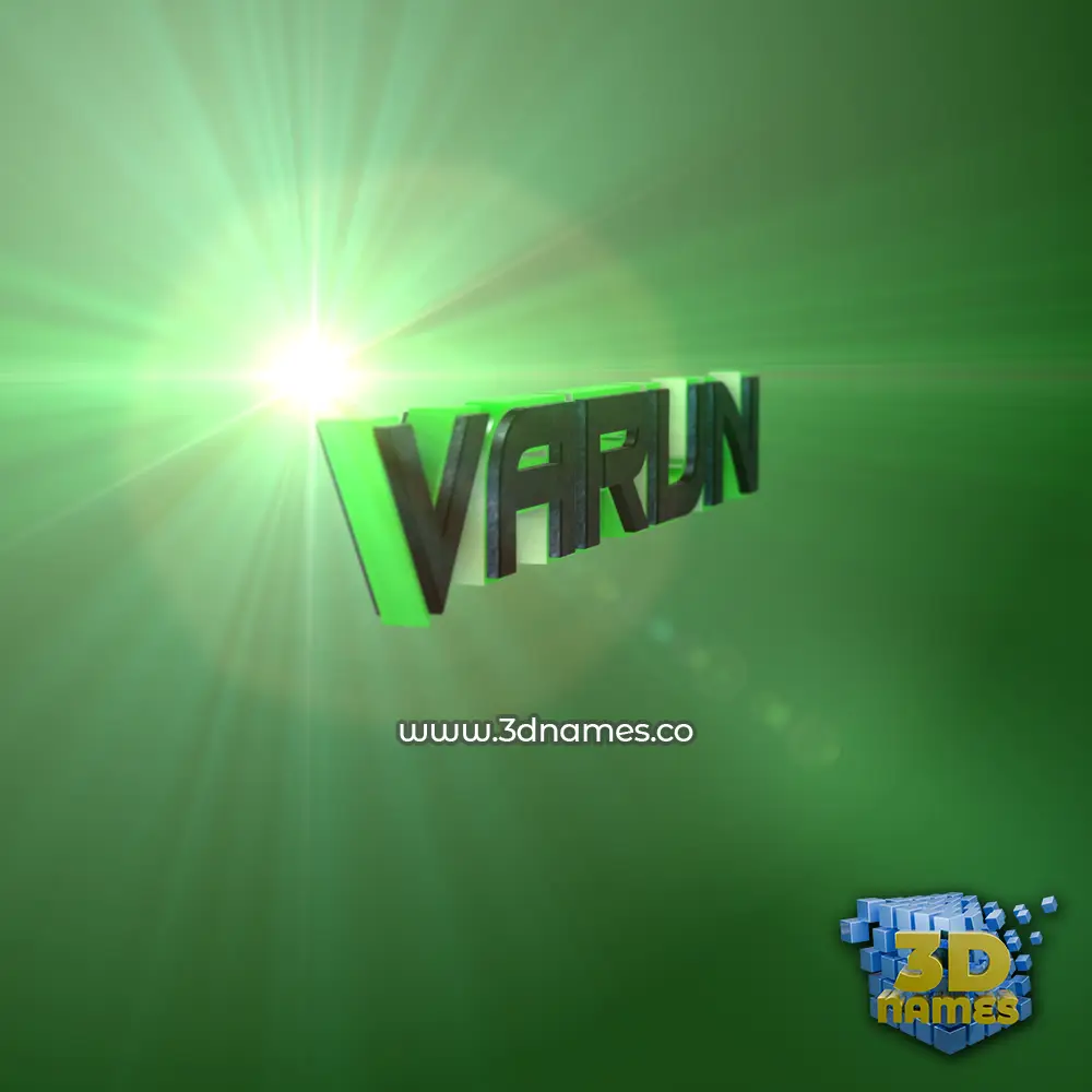varun in Green Light style - 3D name wallpaper varun in Green Light style - 3D name wallpaper