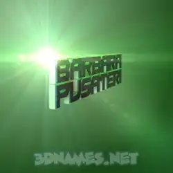 barbara pusateri in Green Light style - 3D name wallpaper