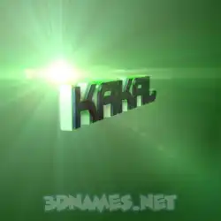 kakal in Green Light style - 3D name wallpaper