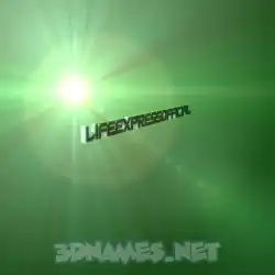 lifeexpressofficial in Green Light style - 3D name wallpaper