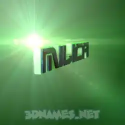 milica in Green Light style - 3D name wallpaper