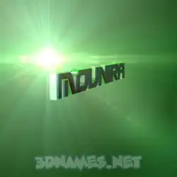 mounira in Green Light style - 3D name wallpaper