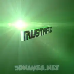 mustafiz in Green Light style - 3D name wallpaper
